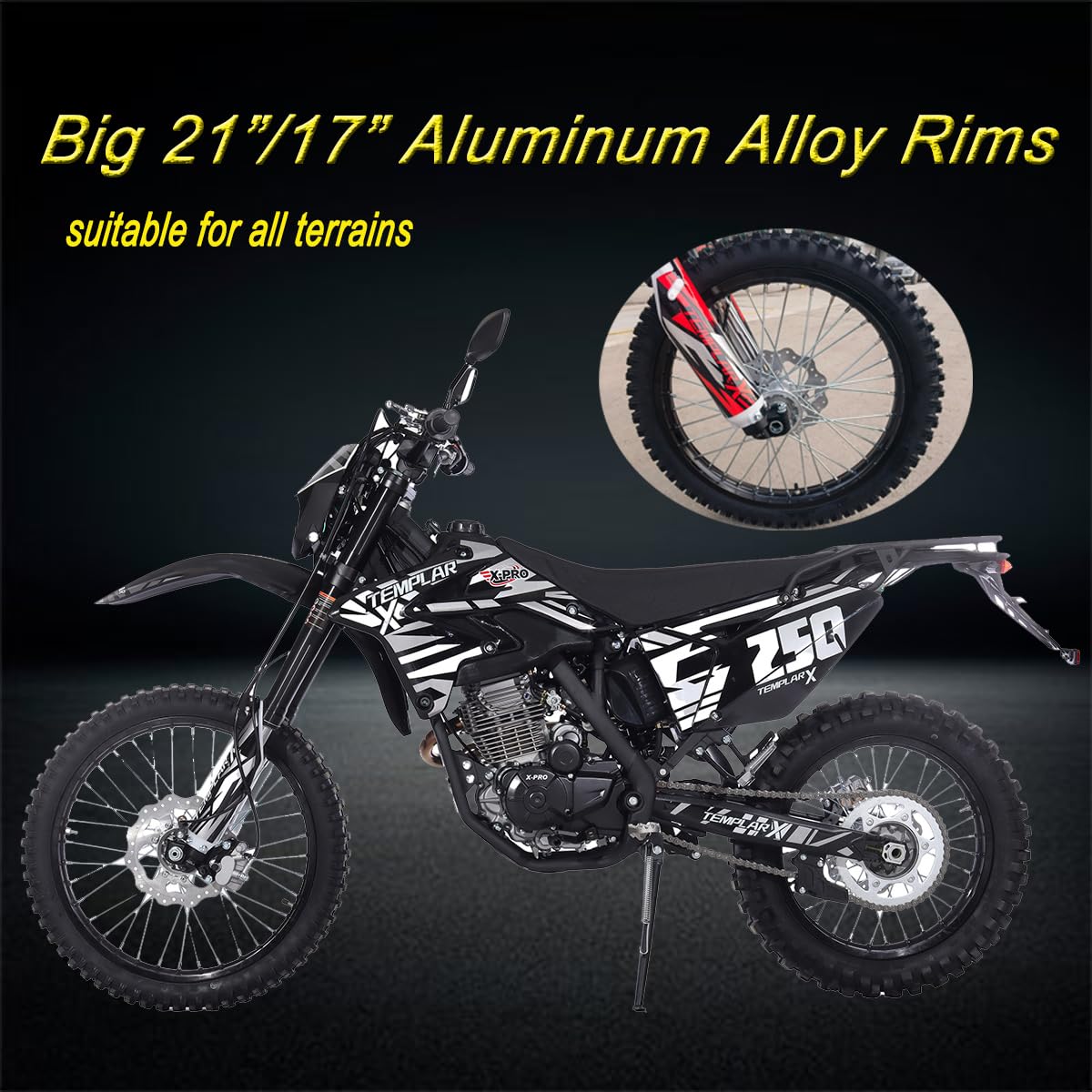 X-PRO Templar X 250cc Dirt Bike with Zongshen Engine